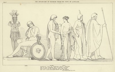 The Departure of Briseis from the Tent of Achilles by John Flaxman